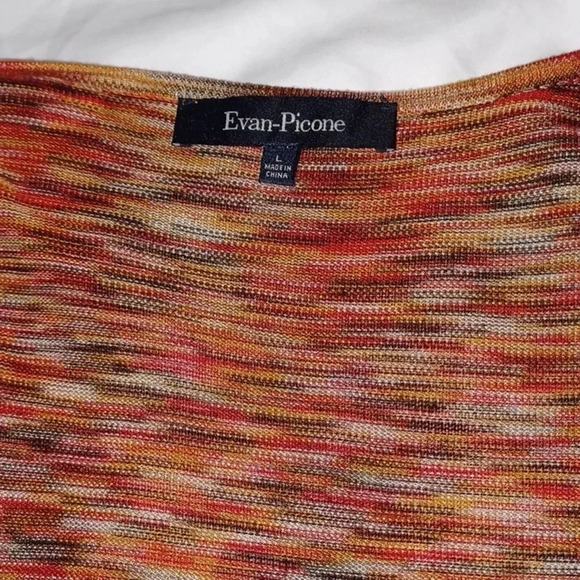 Evan-Picone short sleeve open front Cardigan sweater - Picture 2 of 6